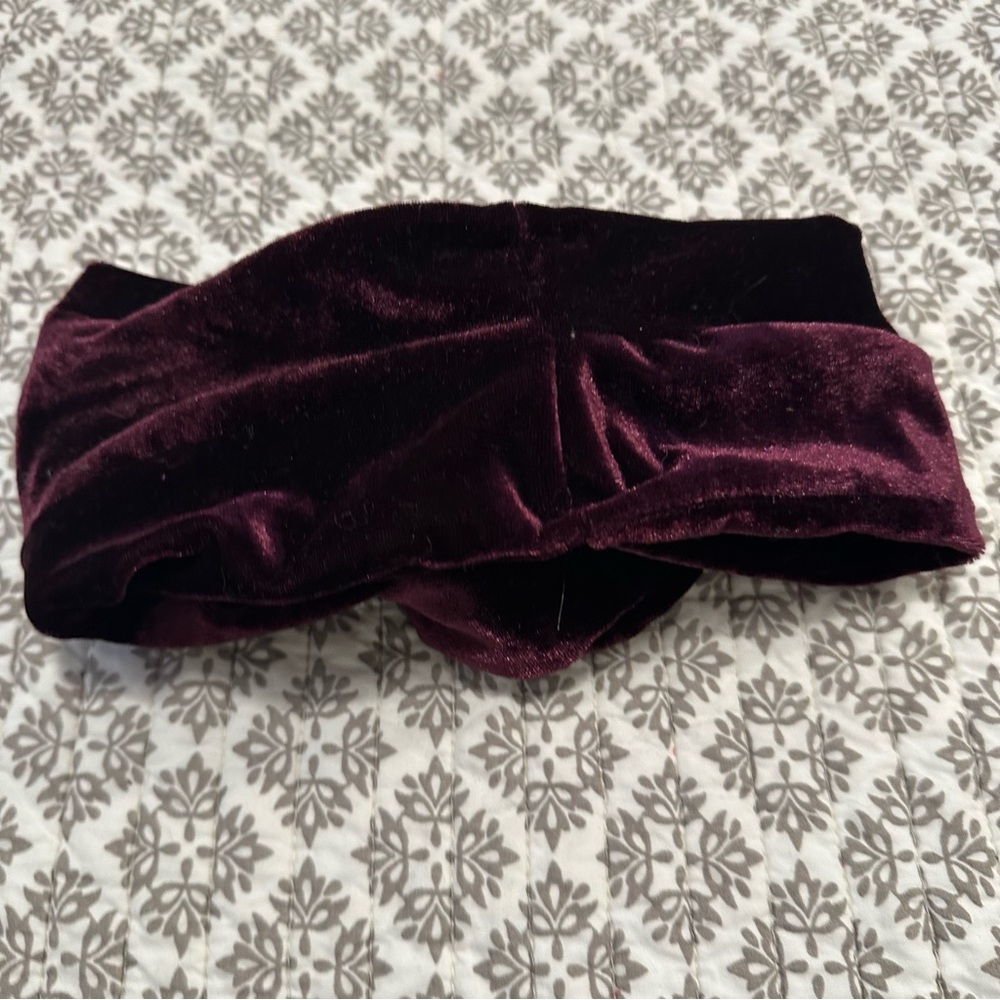 Jennafer Grace Plum Velvet Twist Headband